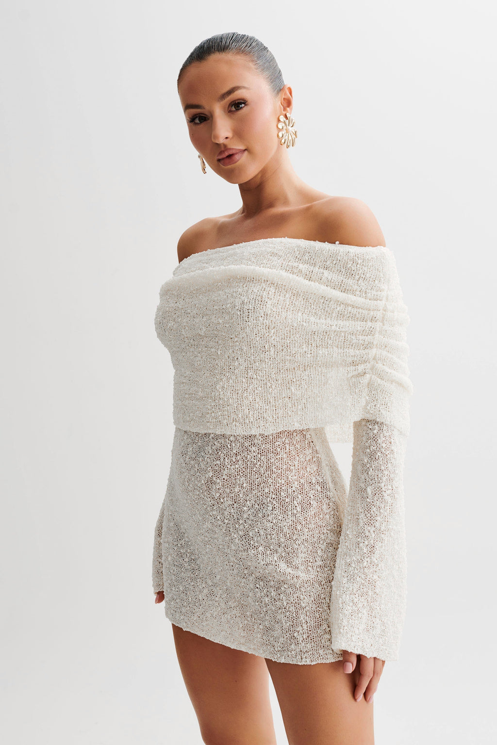 Priya | Women's Elegant Off-Shoulder Mini Dress