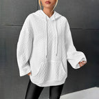 Cleo | Women's Stylish Cable Knit Hoodie