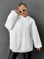 Cleo | Women's Stylish Cable Knit Hoodie