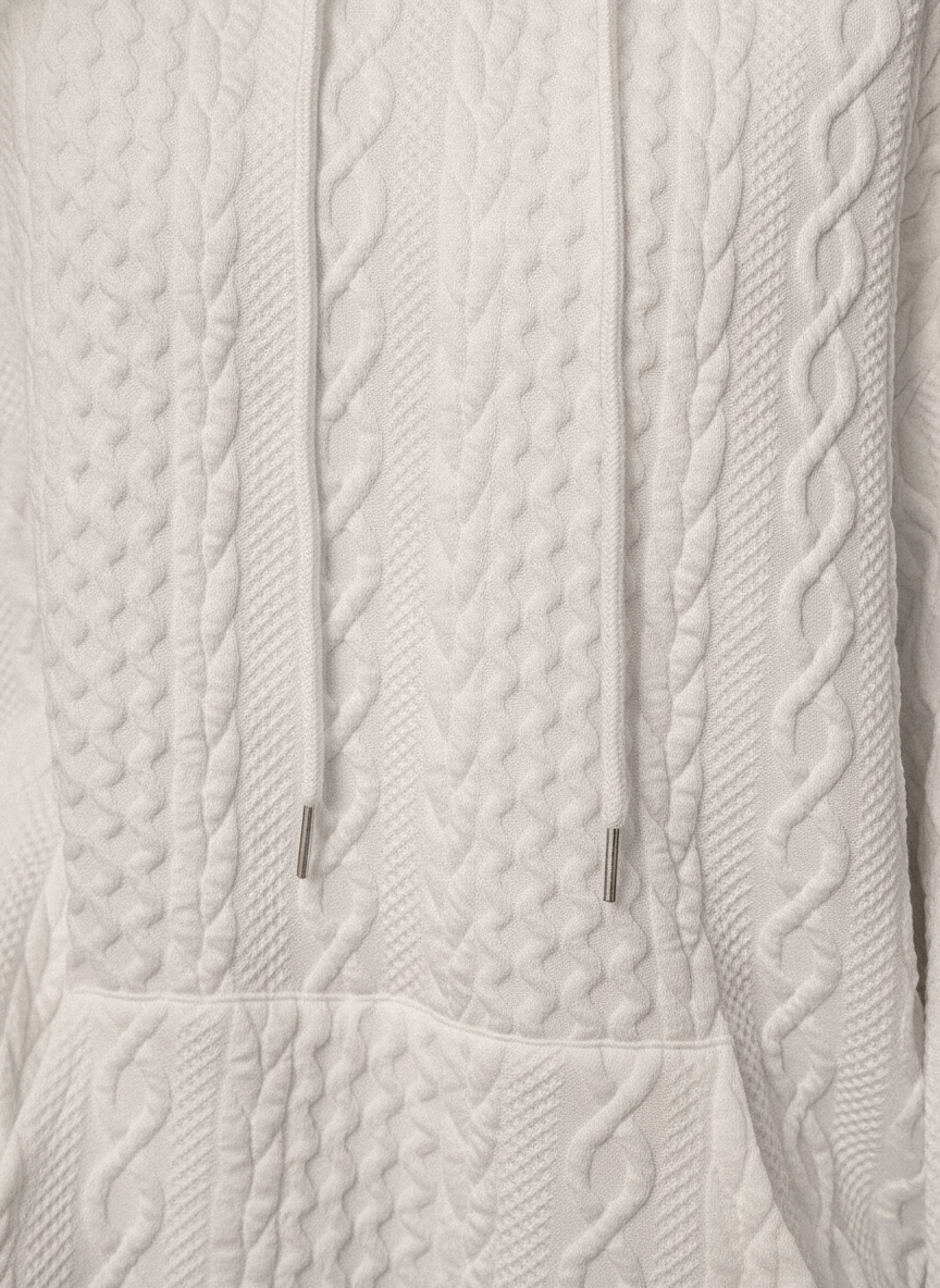 Cleo | Women's Stylish Cable Knit Hoodie