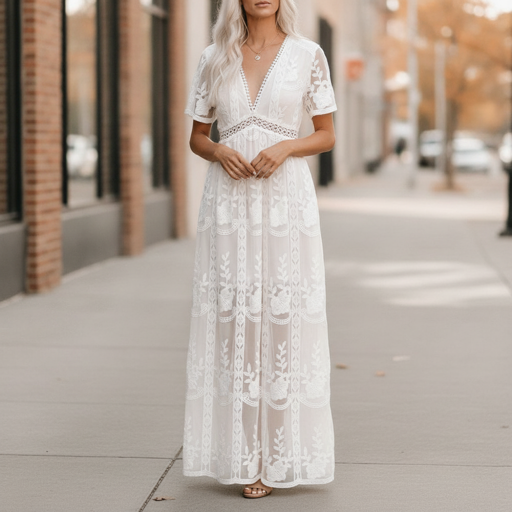 Colette - Women's Elegant Wedding Guest Maxi Dress