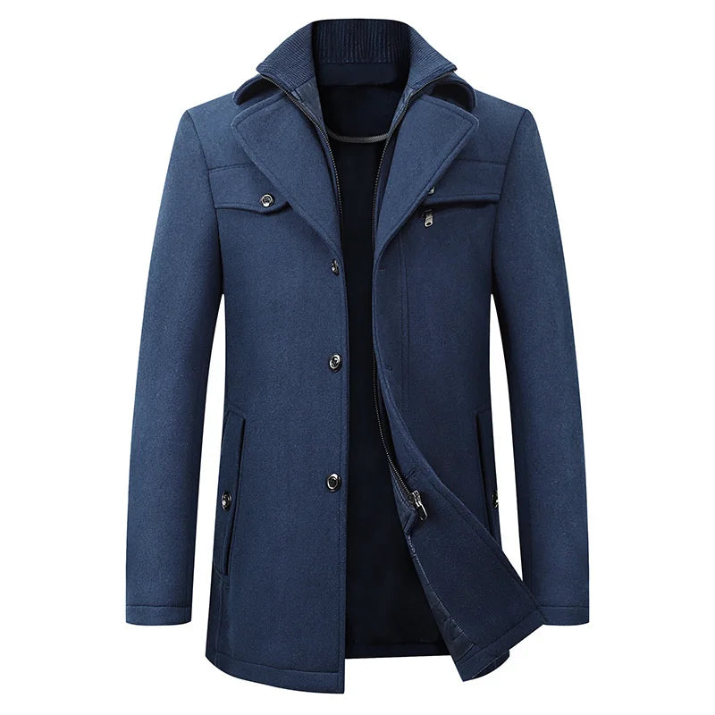 Rowan | Men's Stylish Double-Breasted Trench Coat
