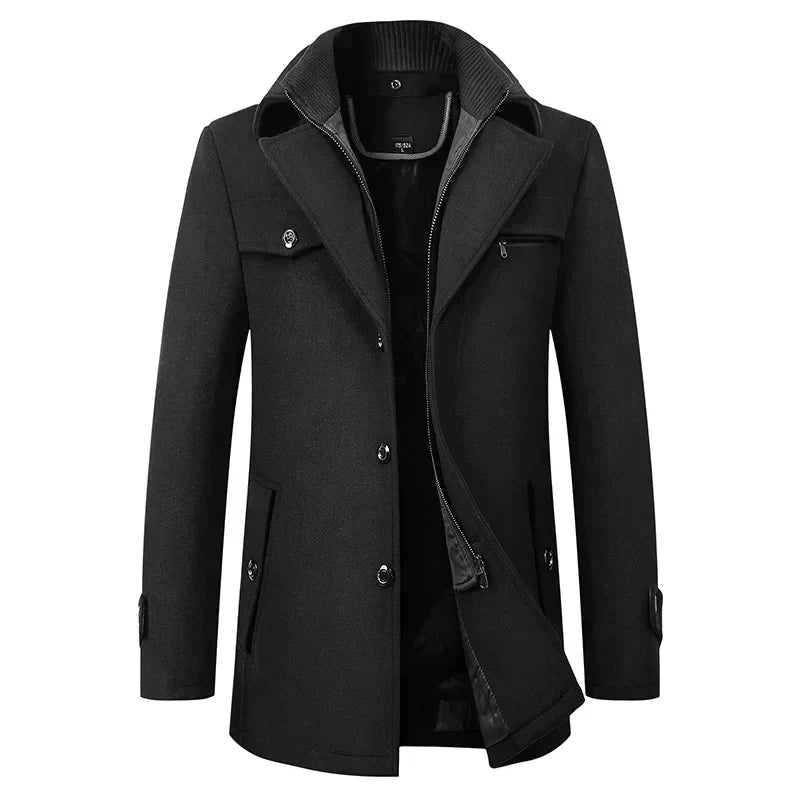 Rowan | Men's Stylish Double-Breasted Trench Coat