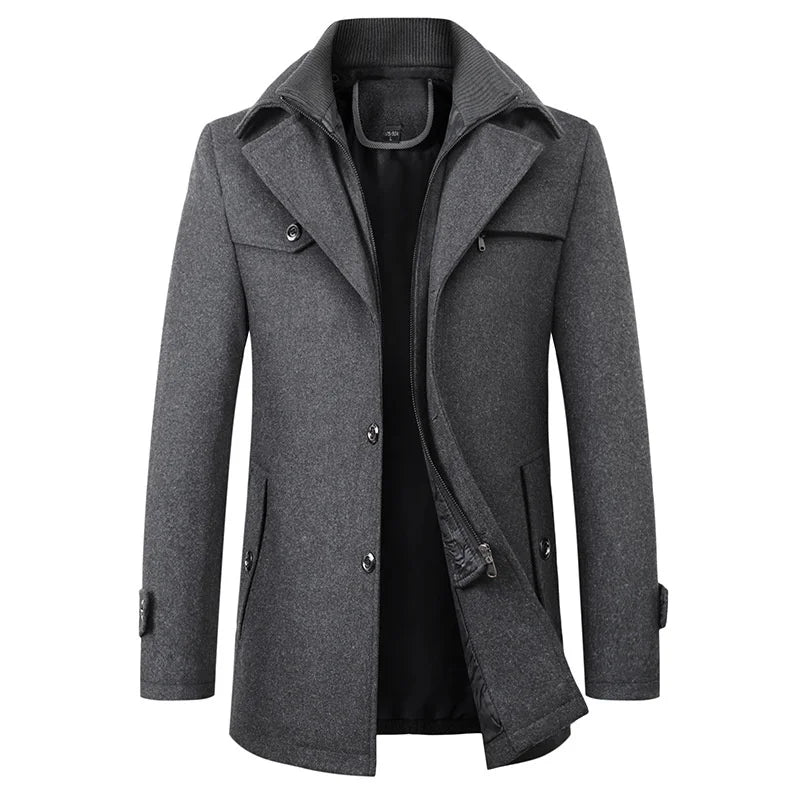 Rowan | Men's Stylish Double-Breasted Trench Coat