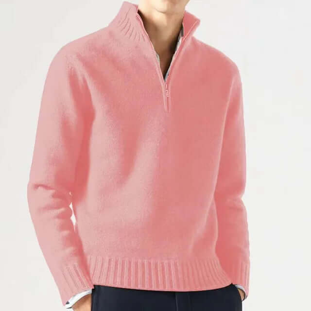 Damon - Men's Classic Quarter-Zip Sweater