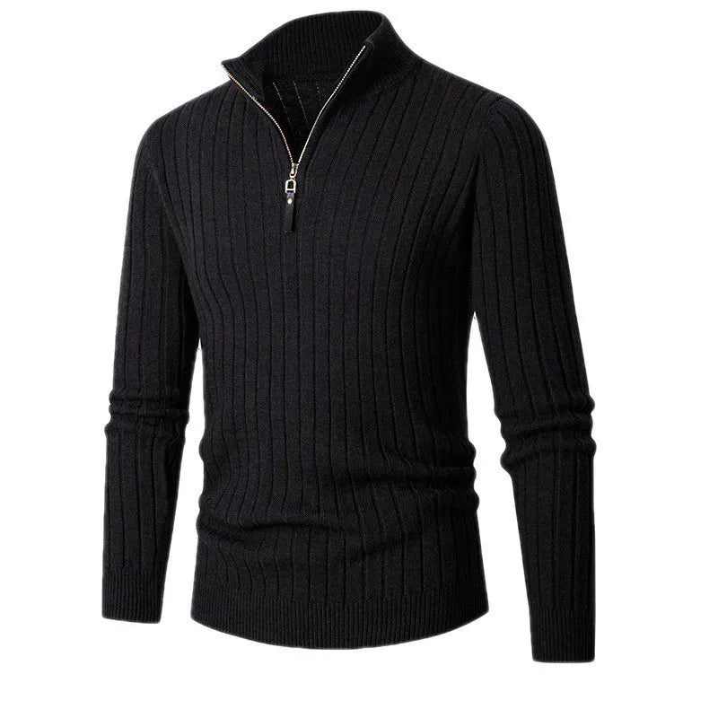 Damon - Men's Classic Quarter Zip Sweater