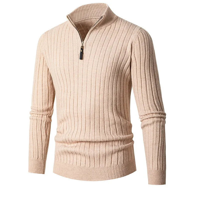 Damon - Men's Classic Quarter Zip Sweater