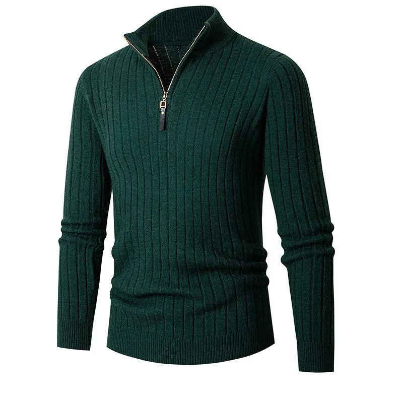 Damon - Men's Classic Quarter Zip Sweater
