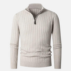 Damon - Men's Classic Quarter Zip Sweater