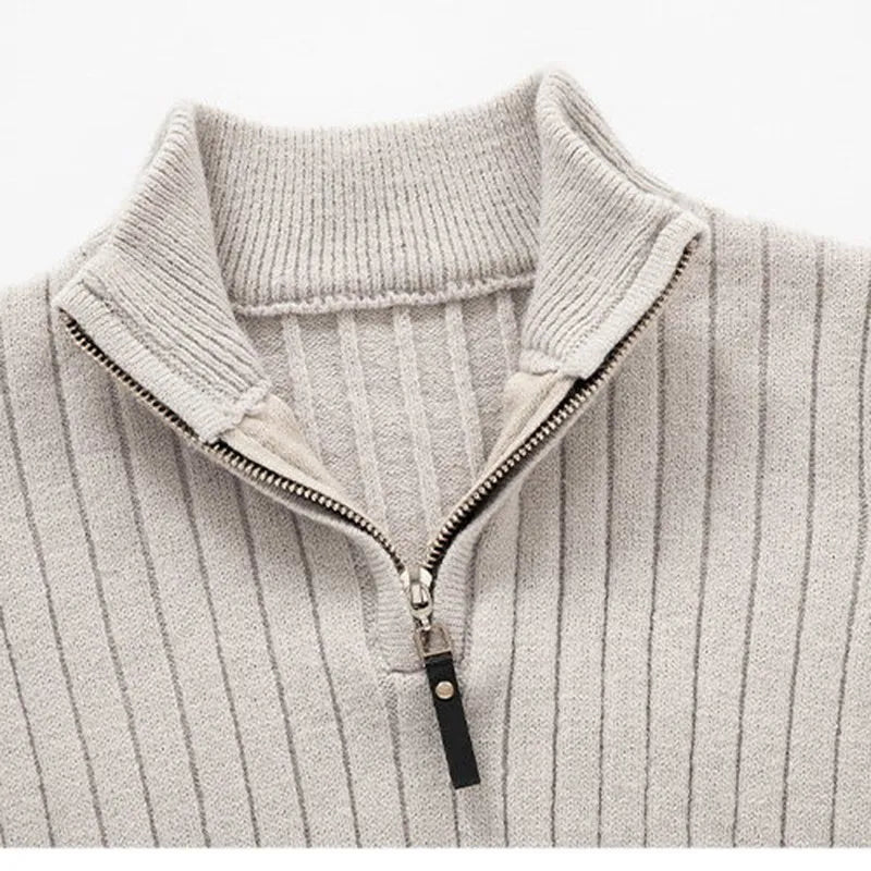 Damon - Men's Classic Quarter Zip Sweater