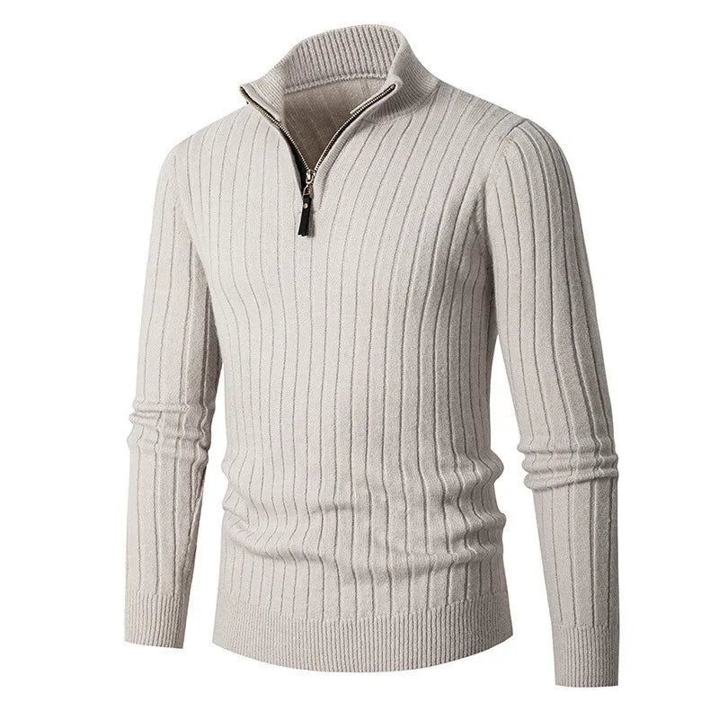 Damon - Men's Classic Quarter Zip Sweater