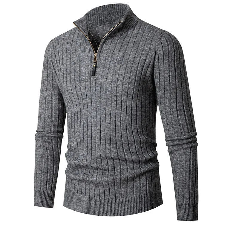 Damon - Men's Classic Quarter Zip Sweater