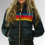 Dani - Women's Colorblock Hooded Puffer Jacket