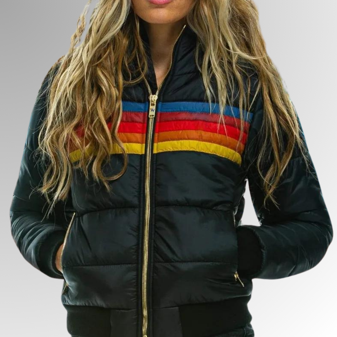 Dani - Women's Colorblock Hooded Puffer Jacket