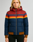Dani - Women's Colorblock Hooded Puffer Jacket