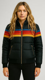 Dani - Women's Colorblock Hooded Puffer Jacket