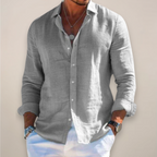 Dante - Men's Casual Linen Button-Up Shirt