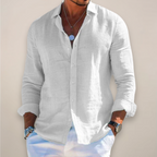 Dante - Men's Casual Linen Button-Up Shirt