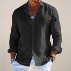 Dante - Men's Casual Linen Button-Up Shirt