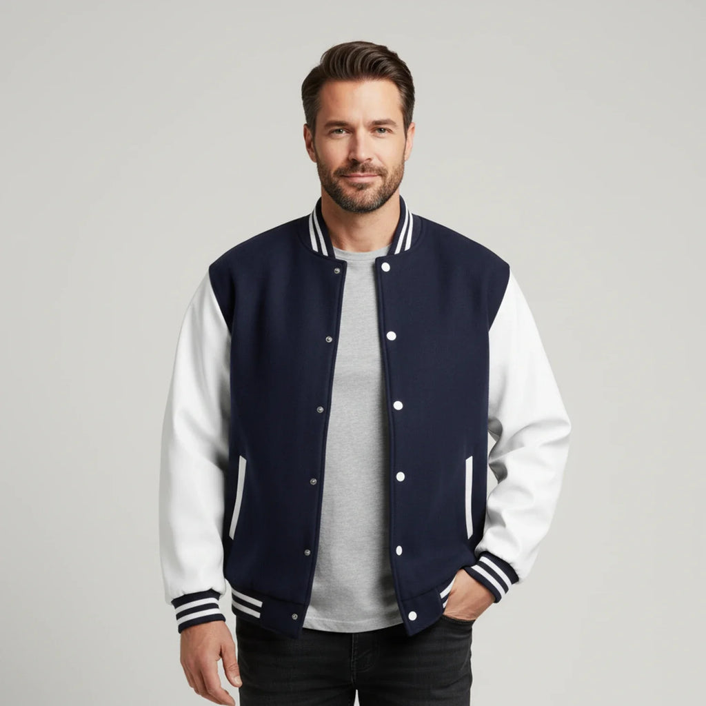 Dante - Men's Classic Bomber Jacket with Contrast Sleeves