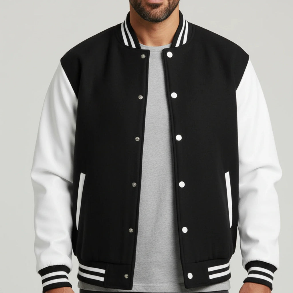 Dante - Men's Classic Bomber Jacket with Contrast Sleeves