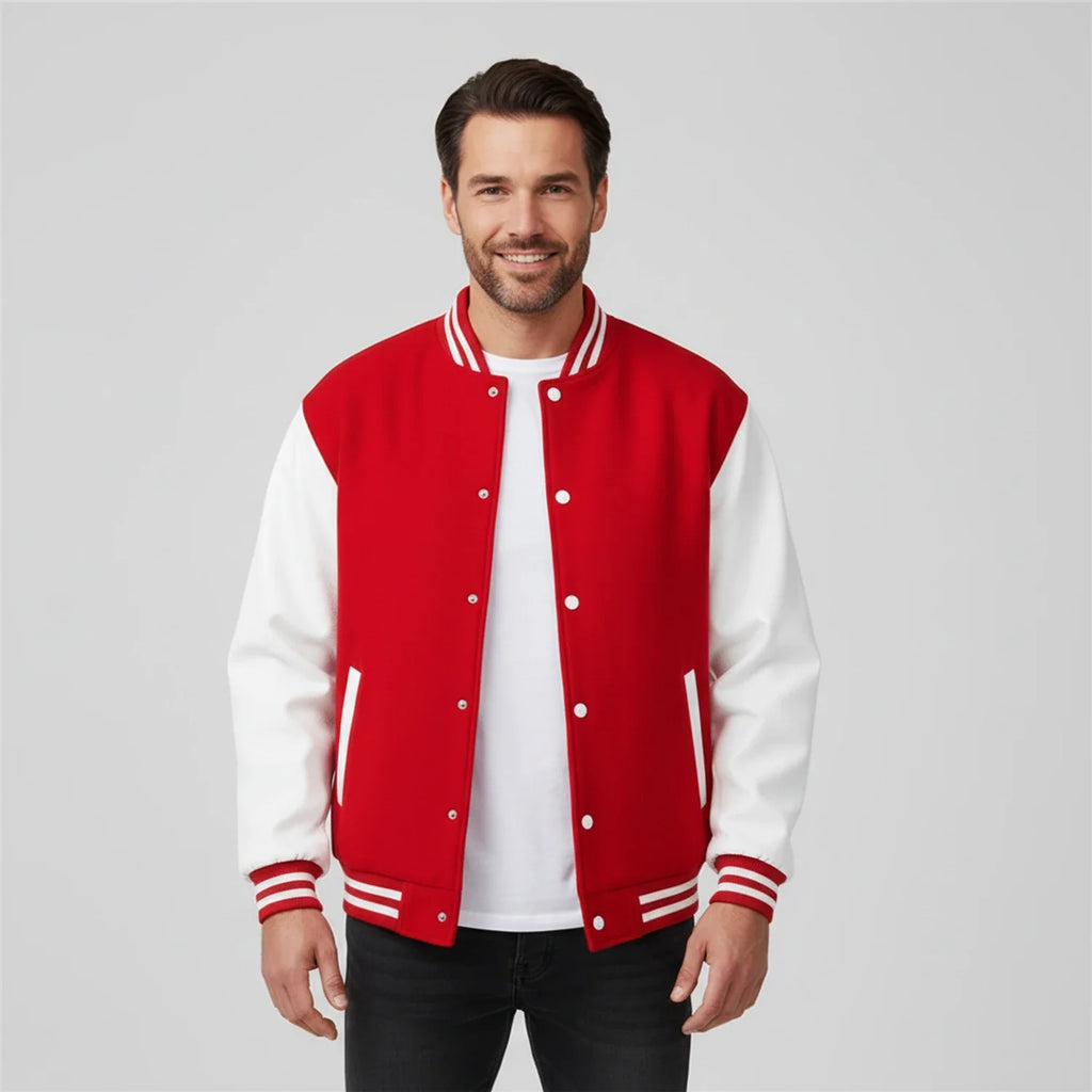 Dante - Men's Classic Bomber Jacket with Contrast Sleeves