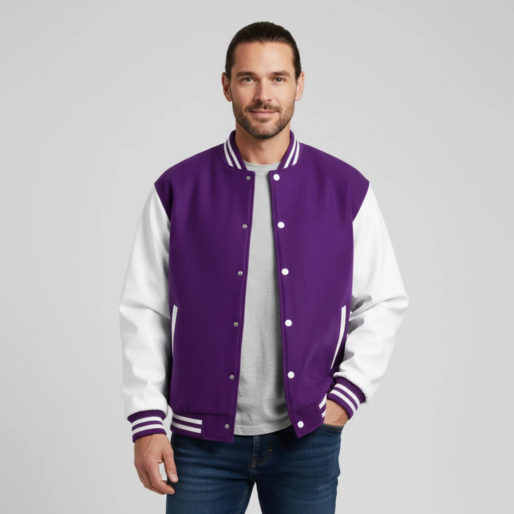 Dante - Men's Classic Bomber Jacket with Contrast Sleeves