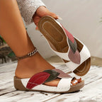 Priya | Women's Stylish Comfortable Sandals with Leaf Accent
