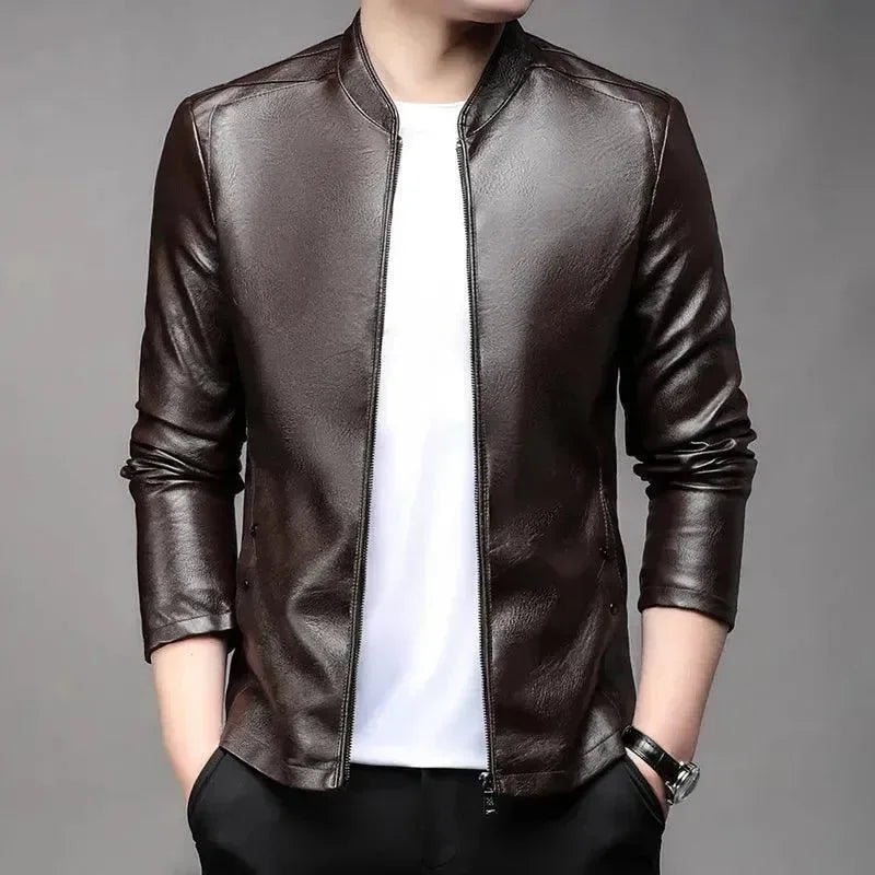 Declan - Men's Classic Faux Leather Jacket
