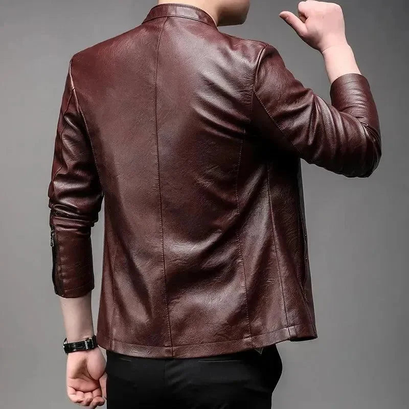 Declan - Men's Classic Faux Leather Jacket