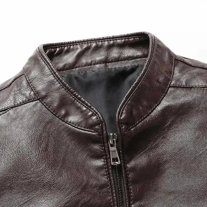 Declan - Men's Classic Faux Leather Jacket