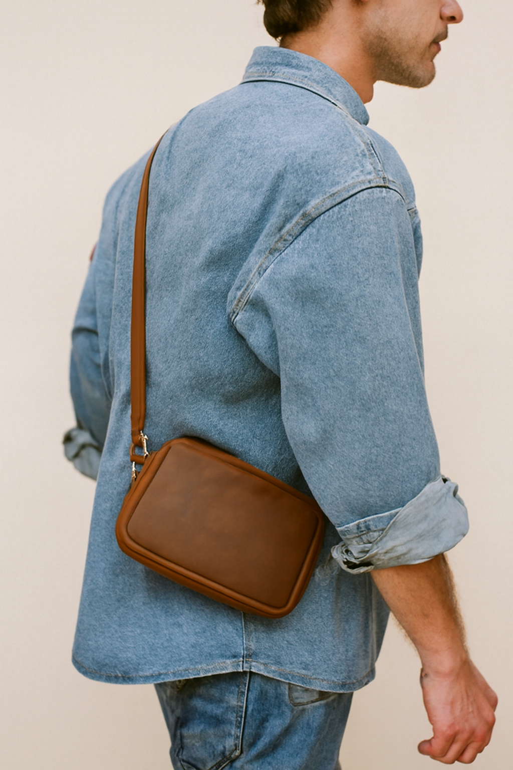 Declan - Men's Vintage Faux Leather Shoulder Bag