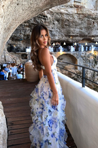Delphine | Women's Elegant Floral Maxi Dress