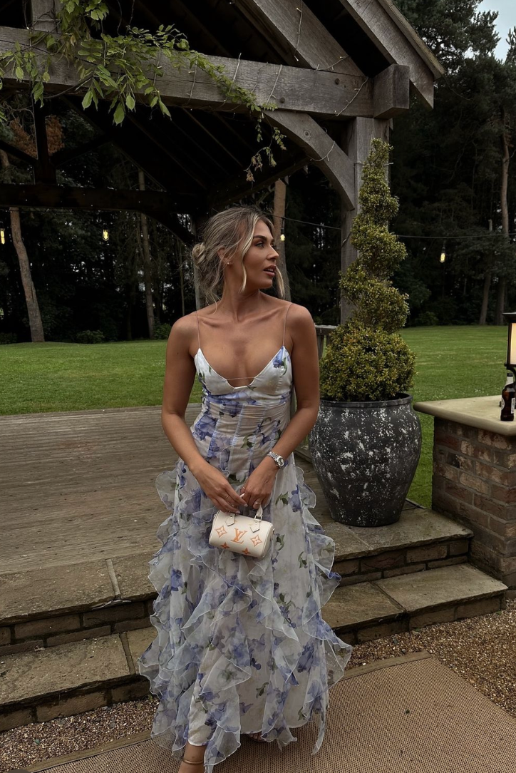 Delphine | Women's Elegant Floral Maxi Dress
