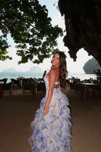 Delphine | Women's Elegant Floral Maxi Dress