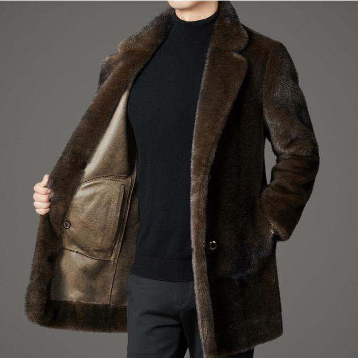 Dorian - Men's Classic Faux Fur Winter Coat
