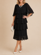 Marlowe | Women's Elegant Layered Midi Dress