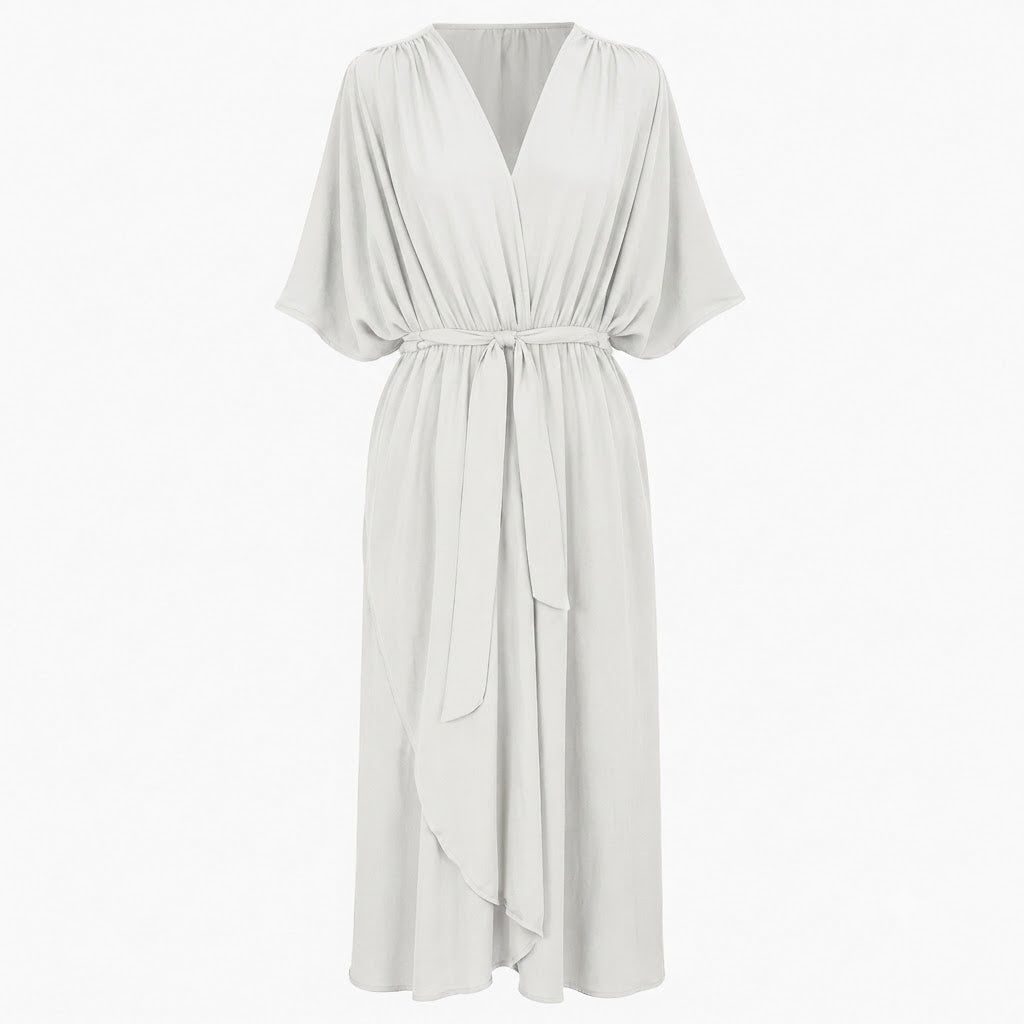 Isla | Women's Elegant Tie-Waist Maxi Dress