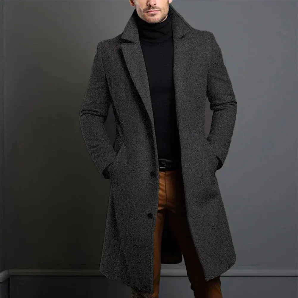 Rowan | Men's Elegant Long Overcoat