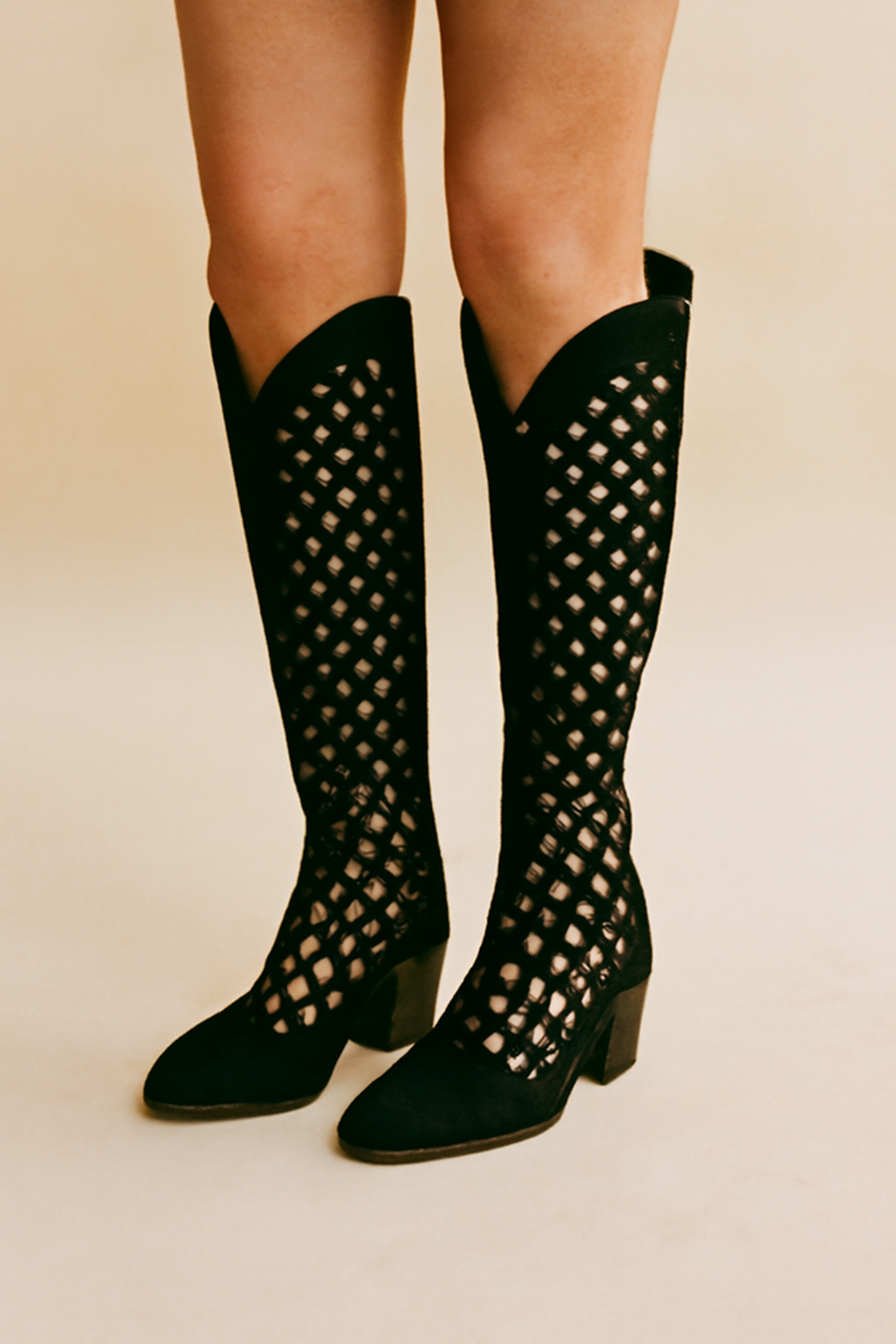 Eira - Women's Knee High Heeled Cowboy Boots