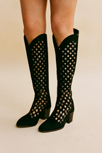 Eira - Women's Knee High Heeled Cowboy Boots