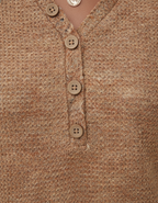Elara | Women's Casual Henley Shirt with Button Detail