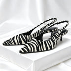 Elara - Women's Chic Zebra Print Kitten Heels