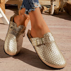 Elara | Women's Classic Buckle Detail Clogs