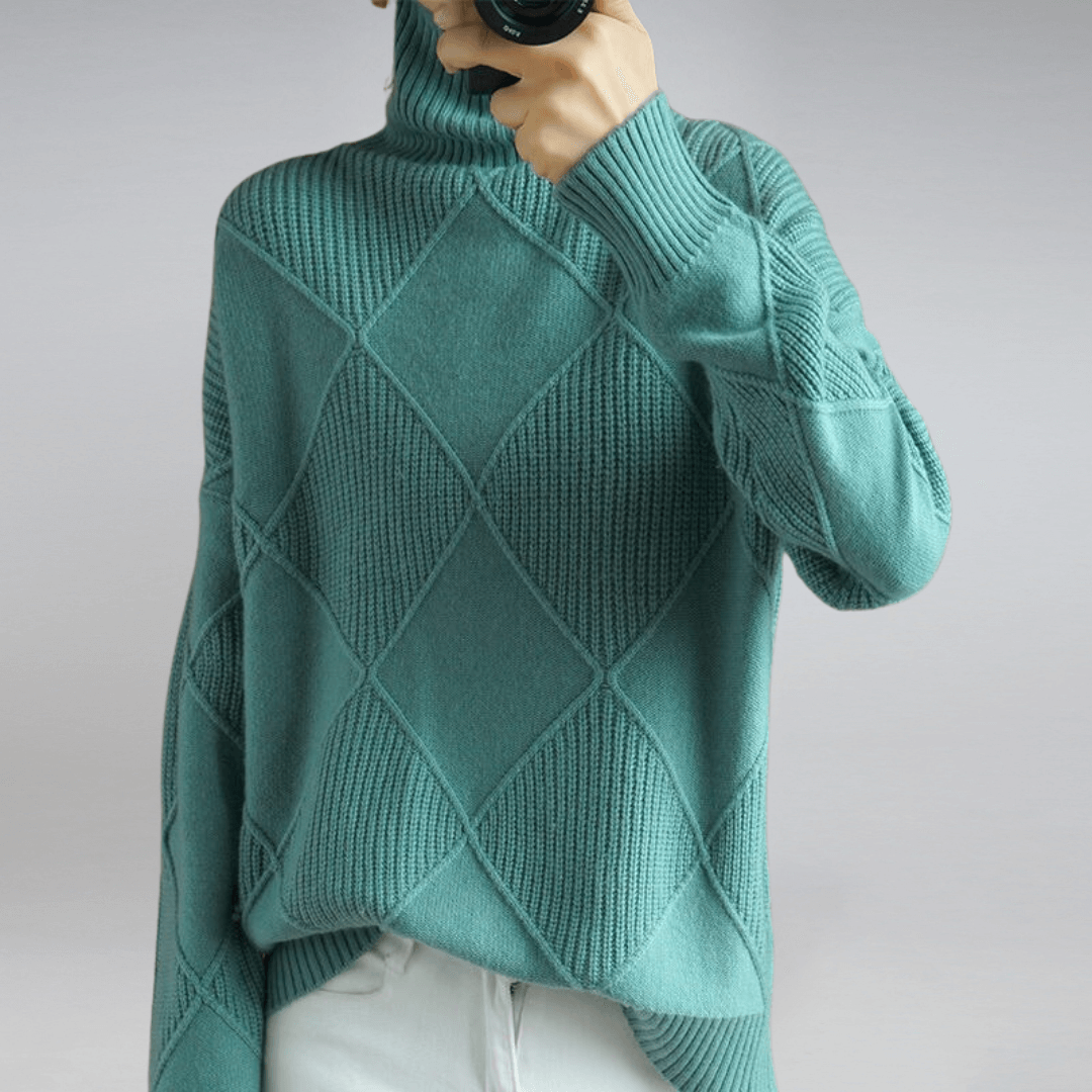 Elara - Women's Cozy Knit Turtleneck Sweater