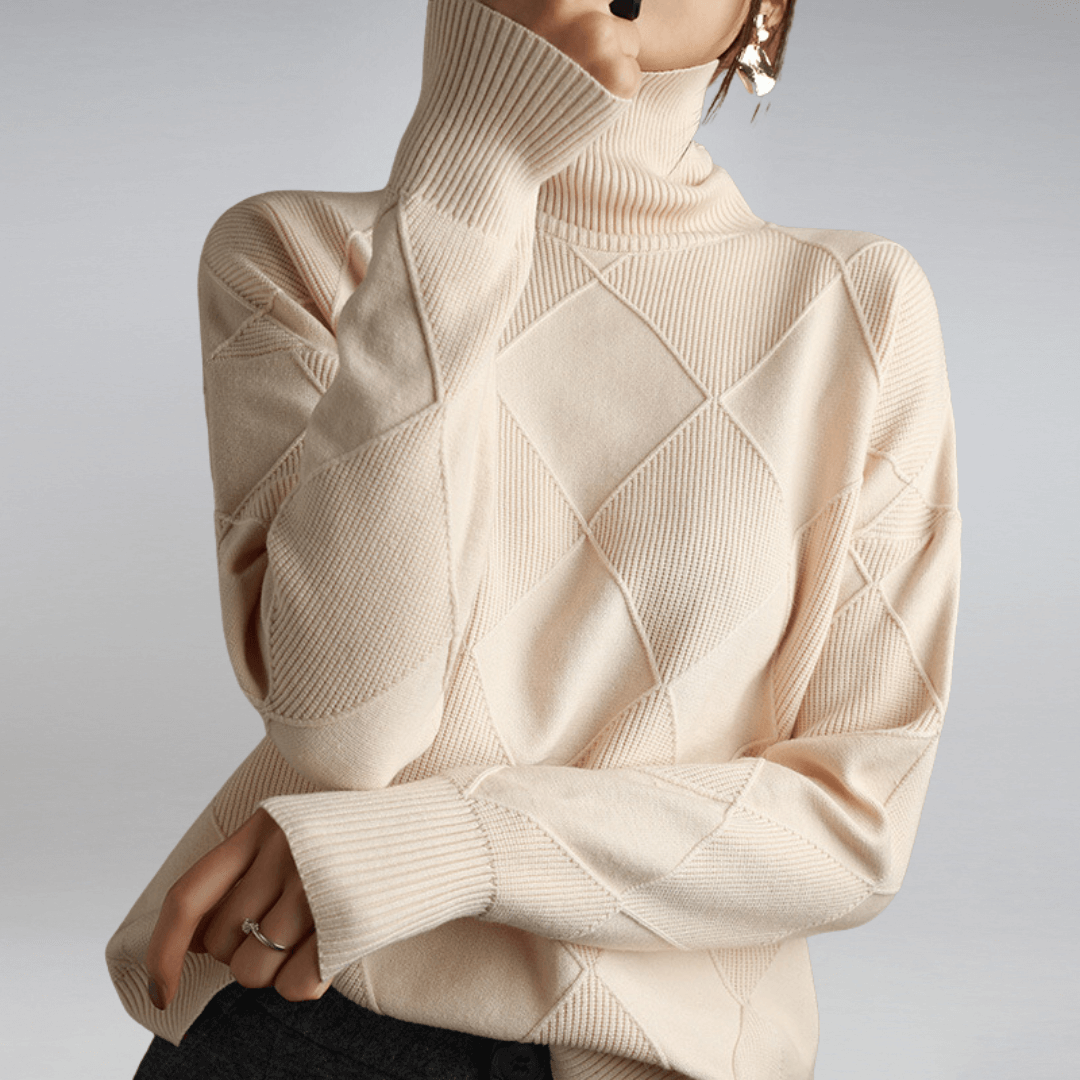 Elara - Women's Cozy Knit Turtleneck Sweater