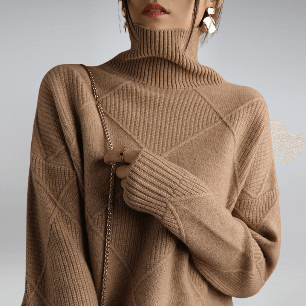 Elara - Women's Cozy Knit Turtleneck Sweater