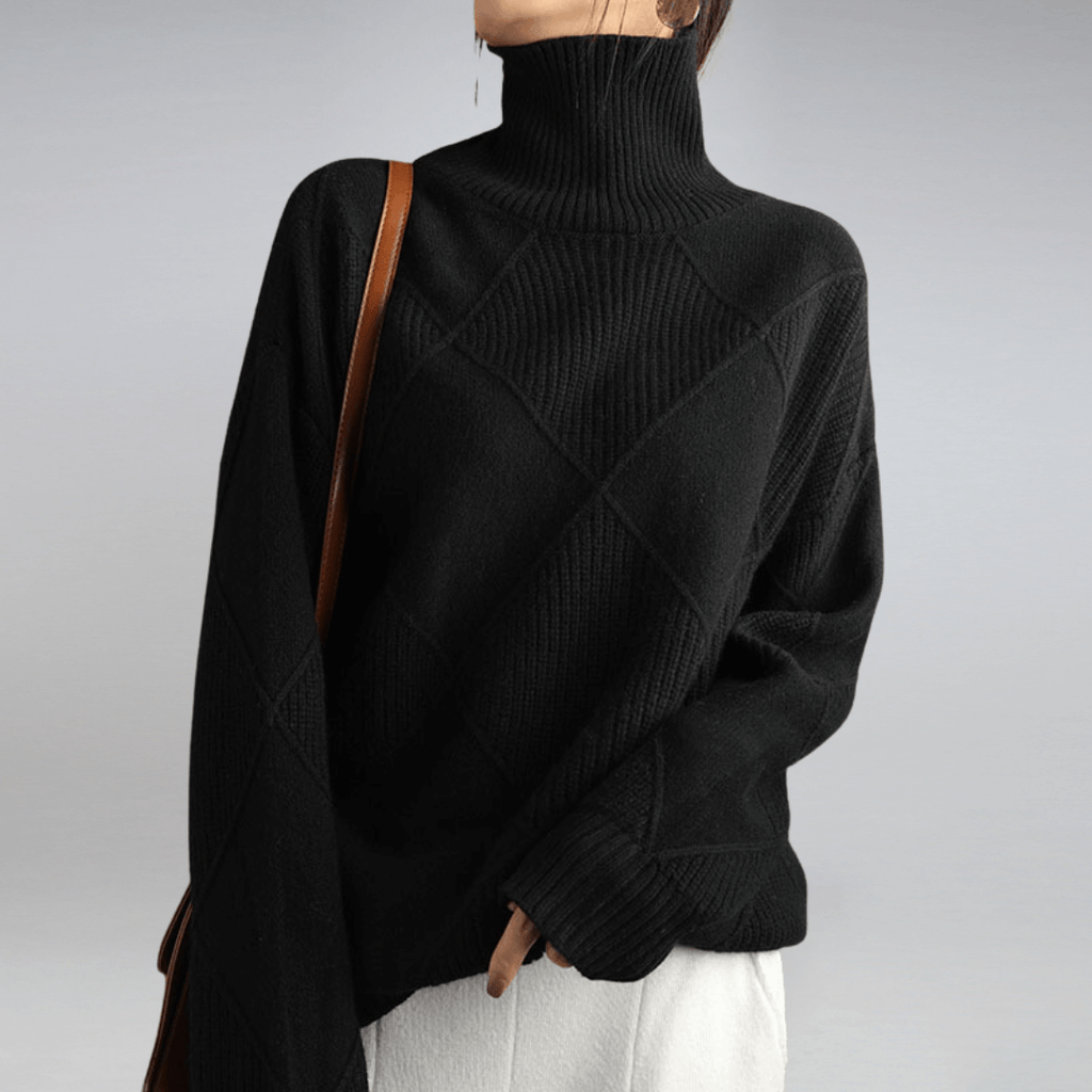 Elara - Women's Cozy Knit Turtleneck Sweater