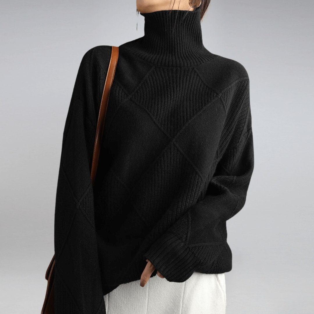 Elara - Women's Cozy Knit Turtleneck Sweater