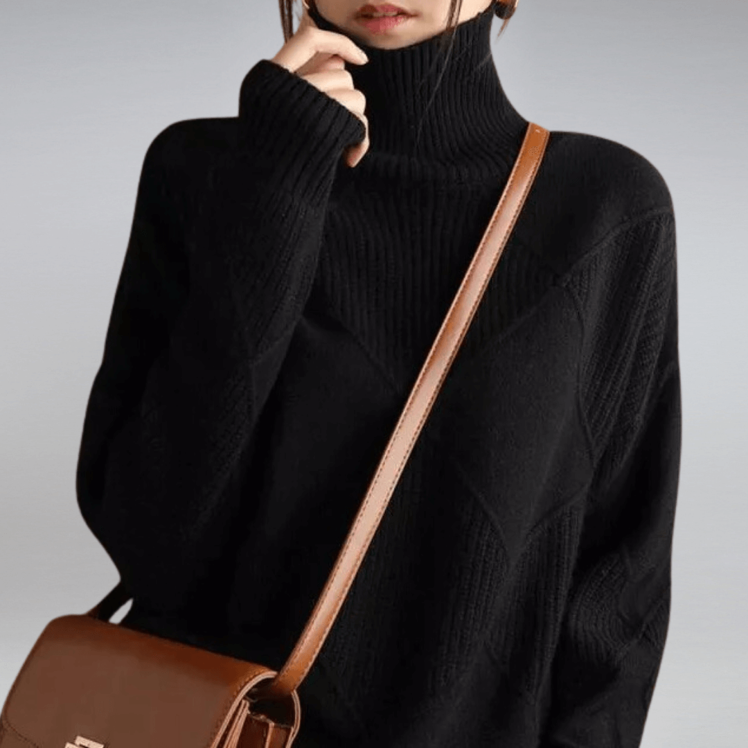 Elara - Women's Cozy Knit Turtleneck Sweater